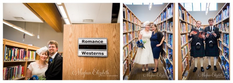 Library Wedding Photos