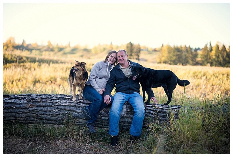 Fish Creek Park Couple with Dogs