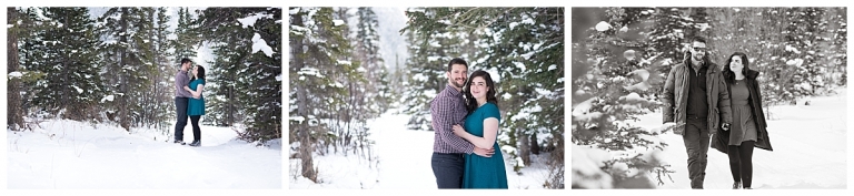 rocky mountain Winter Engagement session