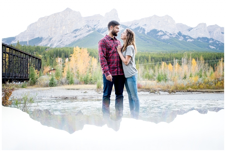 Meghan elizabeth photography engagement photos in canmore